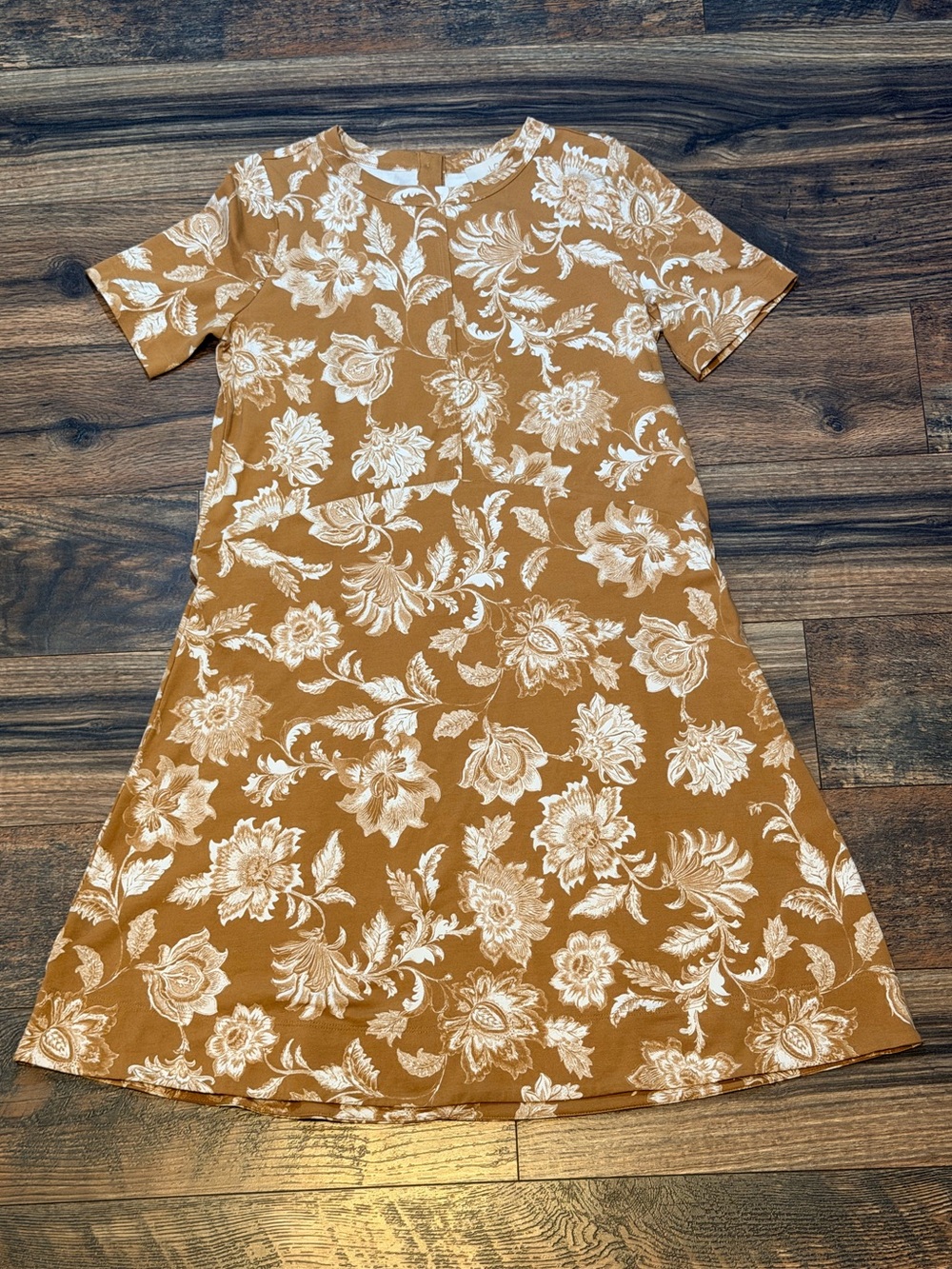 LOFT Floral Seamed Mini Dress size XS